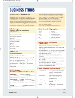 business ethics