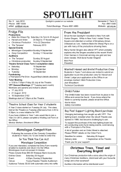 spotlight - Young Peoples Theatre