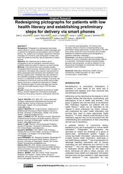 Redesigning pictographs for patients with low health literacy and