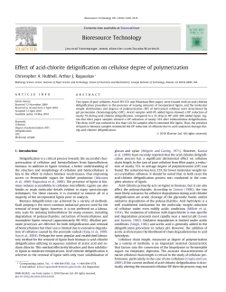Effect of acid-chlorite delignification on cellulose degree of