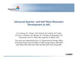 Advanced Quarter- and Half-Wave Resonator Development at ANL