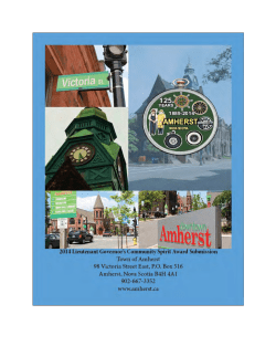 Town of Amherst - Communities, Culture and Heritage