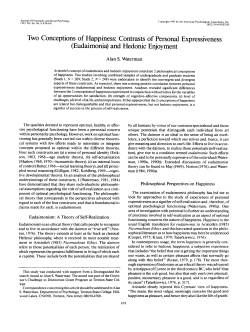 Two Conceptions of Happiness