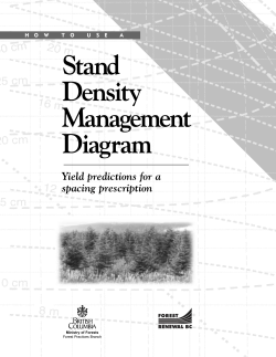 How to Use a Stand Density Management Diagram