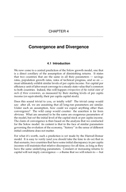 Convergence and Divergence