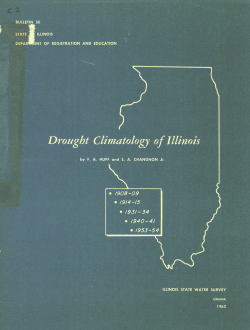 Drought climatology of Illinois.