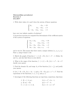 Matematiikan peruskurssi Exercise 5 23.2.2017 1. With