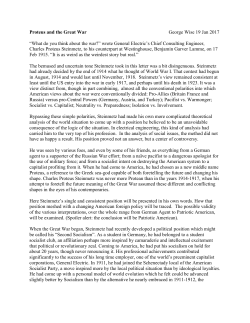 Proteus and the Great War by George Wise