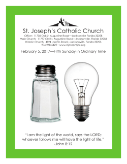 February 5, 2017 - St. Joseph`s Catholic Church