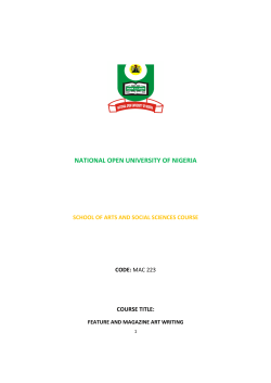 MAC223 - National Open University of Nigeria