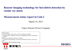 Reactor imaging technology for fuel debris detection by cosmic ray