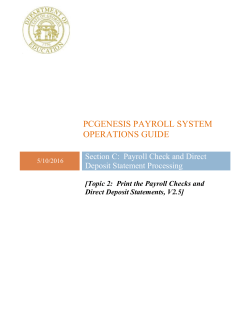 Print the Payroll Checks and Direct Deposit Statements