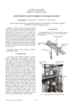 suspended-fulcrum torque standard machine