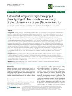 Automated integrative high-throughput phenotyping of plant shoots