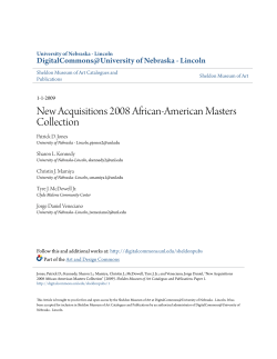New Acquisitions 2008 African