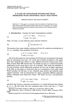 1 1 u(0) = 0 = u(tt). - American Mathematical Society