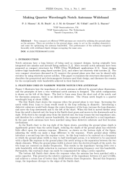 Making Quarter Wavelength Notch Antennas Wideband