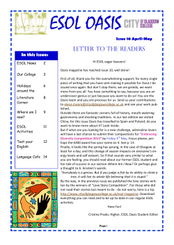 esol oasis - City of Glasgow College