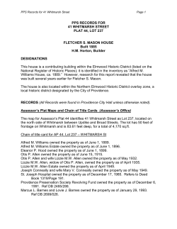 41 Whitmarsh St  - The PPS Gowdey Database