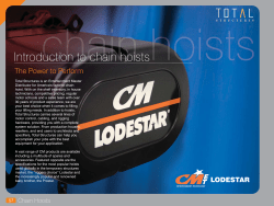 Introduction To chain hoists