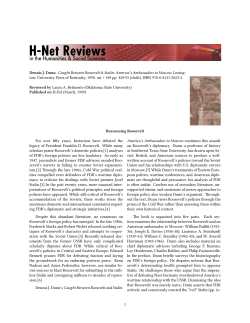Reassessing Roosevelt - H-Net