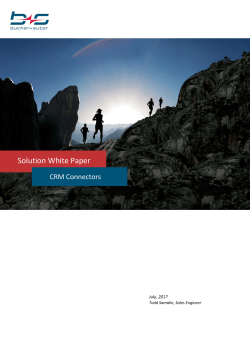 CRM Connectors - Bucher + Suter