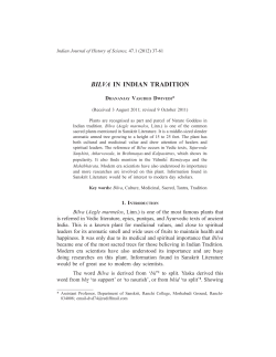 bilva in indian tradition - Indian National Science Academy