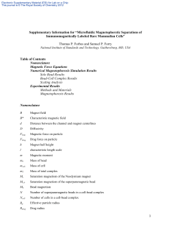 Supplementary Information for