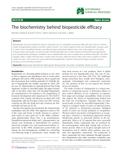 The biochemistry behind biopesticide efficacy | Sustainable