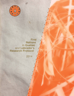 First Nations of Quebec and Labrador Research