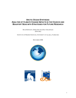 arctic ocean synthesis: analysis of climate change impacts in the