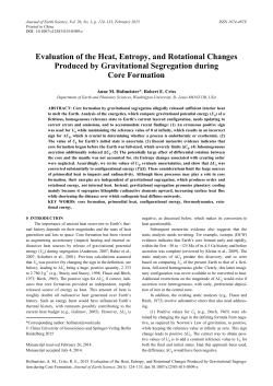 Evaluation of the Heat, Entropy, and Rotational Changes Produced
