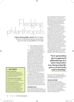 Next-generation givers approach philanthropy in a
