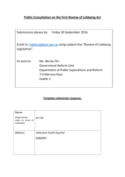 EIR - Department of Public Expenditure and Reform