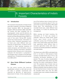 Important Characteristics of Indian Forests