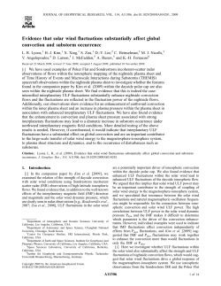 Evidence that solar wind fluctuations substantially affect global
