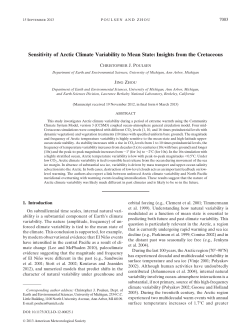 Sensitivity of Arctic Climate Variability to Mean State