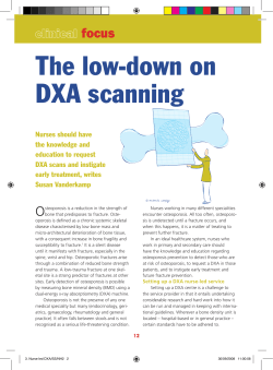 The low-down on DXA scanning