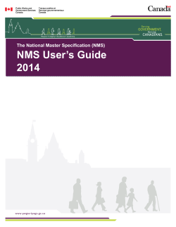 NMS User`s Guide 2014