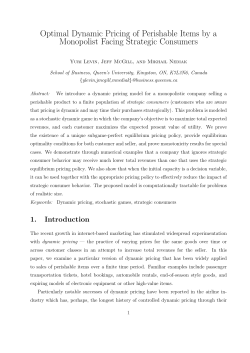 Optimal Dynamic Pricing of Perishable Items by a Monopolist Facing