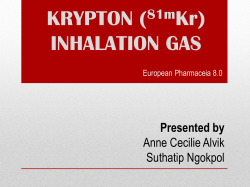 KRYPTON (81mKr) INHALATION GAS