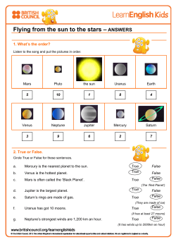 Flying from the sun to the stars