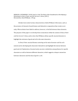 MORGAN, CATHERINE P., M.M. Good vs. Evil: The Role of the