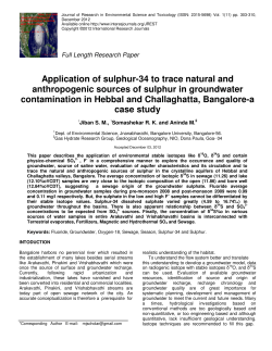 Application of sulphur-34 to trace natural and anthropogenic