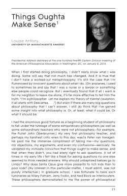 Text of talk  - Blog of the APA