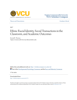 Ethnic Racial Identity, Social Transactions in the Classroom, and