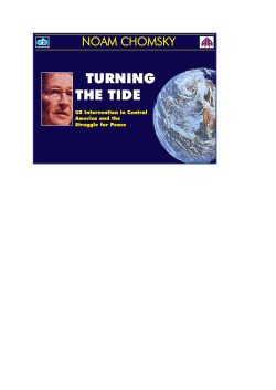 Noam Chomsky: Turning the Tide: US Intervention in Central
