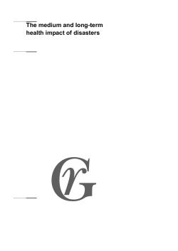 The medium and long-term health impact of disasters