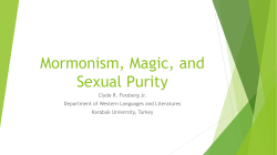 Mormonism, Magic, and Sexual Purity