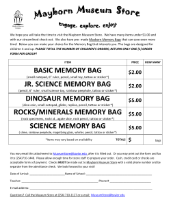 BASIC MEMORY BAG JR. SCIENCE MEMORY BAG DINOSAUR